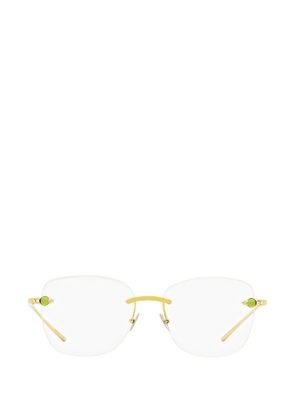 Pomellato Eyewear rimless square-embellished glasses - Gold