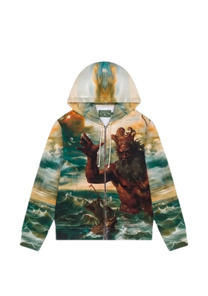 Denim Tears Poseidon's Revenge zip-up hoodie - Green