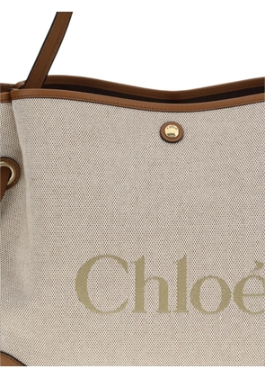 Chloé Clover logo-print shoulder bag - Neutrals
