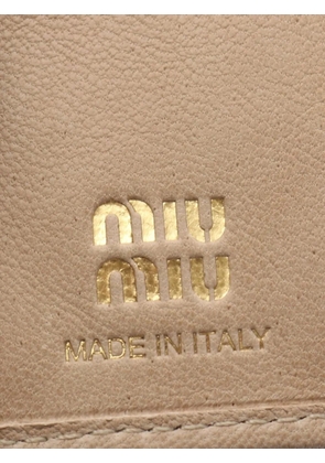 Miu Miu Pre-Owned Nappa bi-fold wallet - Neutrals