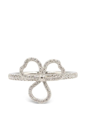 Tiffany & Co Eyewear 2010s Flowers-embelishment diamond ring - Silver