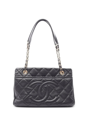 CHANEL Pre-Owned 2012-2013 matelassé Caviar shoulder bag - Black