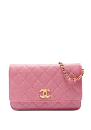CHANEL Pre-Owned 2021-2026 Wallet On Chain Caviar leather shoulder bag - Pink