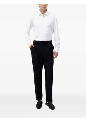 HUGO drawstring pleated trousers - Black