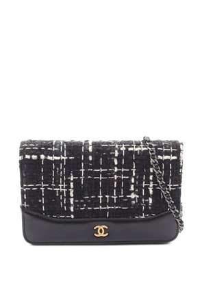 CHANEL Pre-Owned 2018-2019 Wallet on Chain satchel - Black