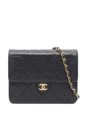 CHANEL Pre-Owned 1996-1997 Matelassé push-lock shoulder bag - Black