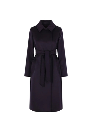 Max Mara belted pick-stitch coat - Purple