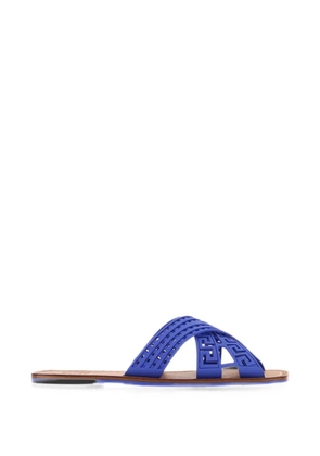 Versace Greca crossover open-toe sandals - Blue