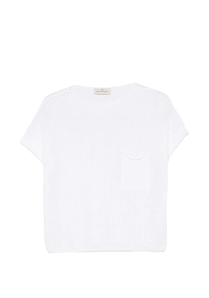 Bruno Manetti pocket-detail knitted sweater - White