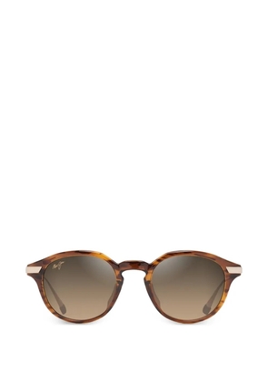 Maui Jim round-frame tortoiseshell-effect sunglasses - Brown