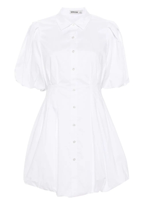 Simkhai Cleo puffball mini shirtdress - White