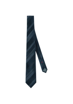 Brunello Cucinelli regimental-stripe silk tie - Blue