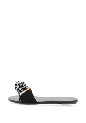 Sophia Webster Jada suede flat sandals - Black