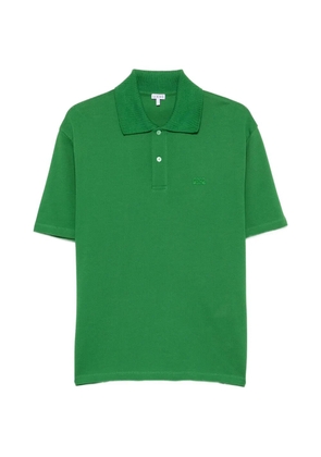 LOEWE Anagram-embroidered polo shirt - Green