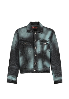 Kenzo Boke Heart logo-print denim jacket - Black