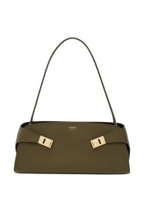 Ferragamo Hug leather tote bag - Green