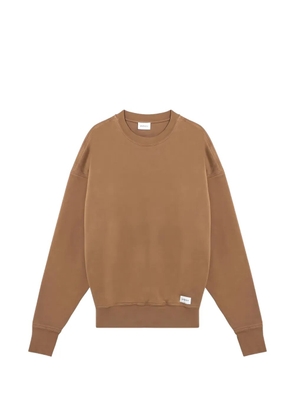 Saint Laurent logo-patch sweatshirt - Brown