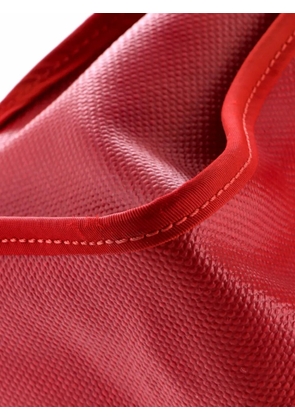 Hermès Pre-Owned Herbag Zip Berline Vache Canvas and Leather 31 shoulder bag - Red