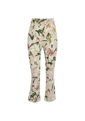 Dolce & Gabbana Pre-Owned lily-print straight-fit trousers - Pink
