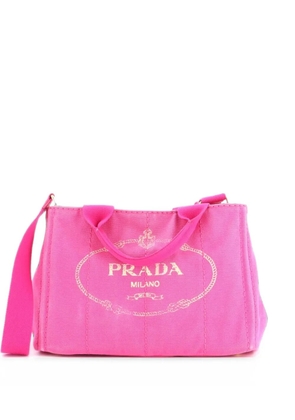 Prada Pre-Owned Canapa Convertible Canvas Mini tote bag - Pink
