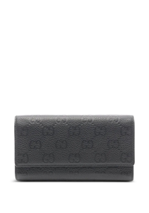 Gucci Pre-Owned 2010s GG Emblem continental wallet - Black