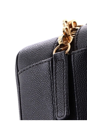CHANEL Pre-Owned Filigree Vanity Case Quilted Caviar Small satchel - Black