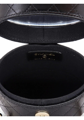 CHANEL Pre-Owned CC Allure Vanity Case with Chain Quilted Lambskin Mini crossbody bag - Black