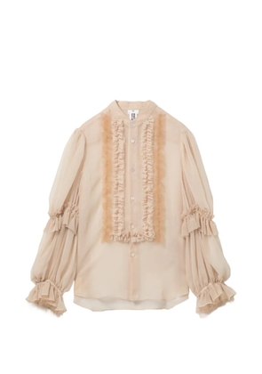 Noir Kei Ninomiya ruffled blouse - Neutrals