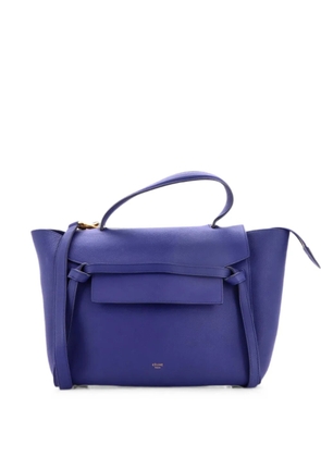 Celine Pre-Owned Belt Bag Textured Leather Mini shoulder bag - Blue
