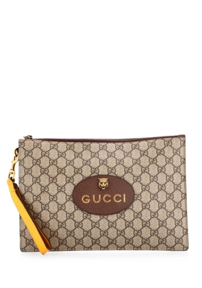 Gucci Pre-Owned Neo Vintage Wristlet Pouch GG Coated Canvas clutch bag - Brown