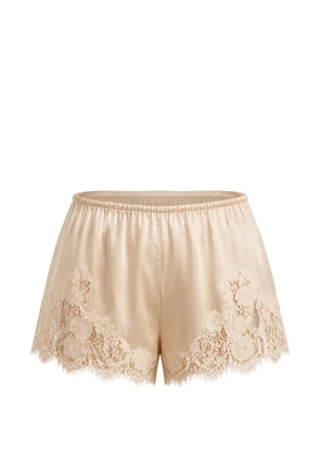 DÔEN Iona lace-trim shorts - Neutrals