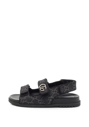 Gucci Pre-Owned Double G slingback sandals - Black