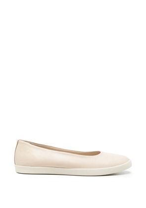SERGIO MORETTI FIRENZE round-toe leather ballet flats - Neutrals