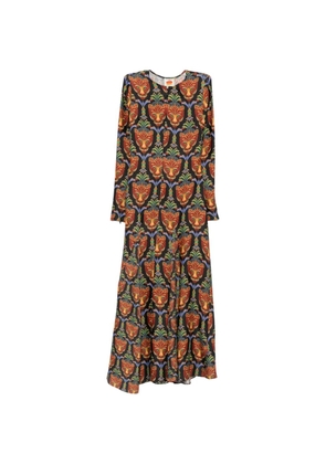 FARM Rio long-sleeve maxi dress - Black