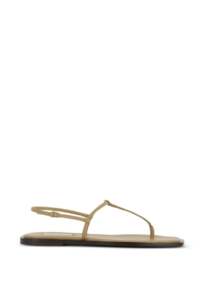 TOTEME T-strap leather sandals - Neutrals