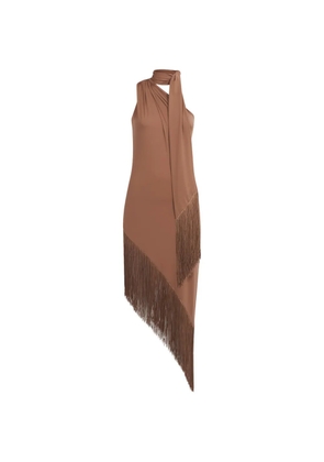 Taller Marmo Siwa fringed dress - Brown