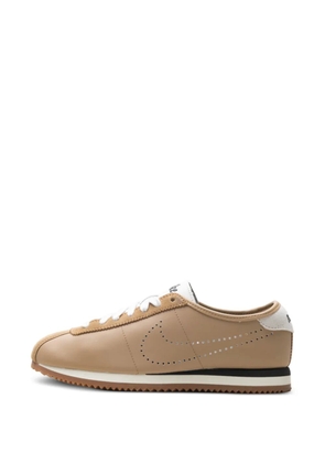 Nike Cortez perforated-logo leather sneakers - Brown