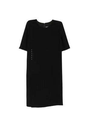 Emporio Armani stud-embellished mini dress - Black