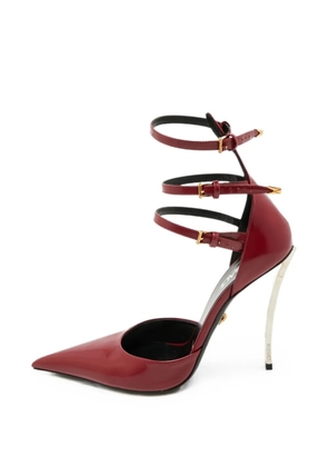 Versace Pre-Owned Pin-Point ankle strap pumps - Red