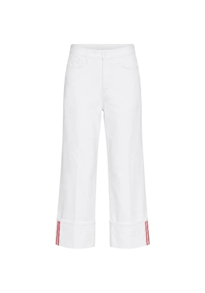 L'Agence Leighton side-stripe jeans - White