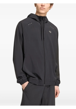 adidas Tech Trefoil Essentials zip-up hoodie - Black