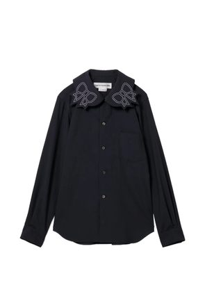 Comme Des Garçons Girl ribbon-embroidered shirt - Blue
