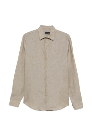 Emporio Armani long-sleeve button-fastening shirt - Neutrals