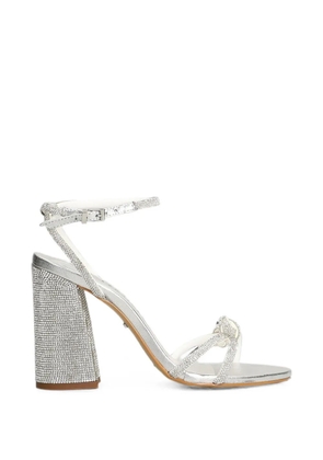Werner crystal-embellished bow sandals - Silver