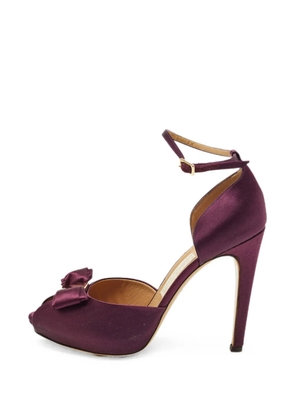 Ferragamo Pre-Owned Rosie bow-detail pumps - Purple