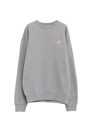 JW Anderson Anchor-embroidered sweatshirt - Grey