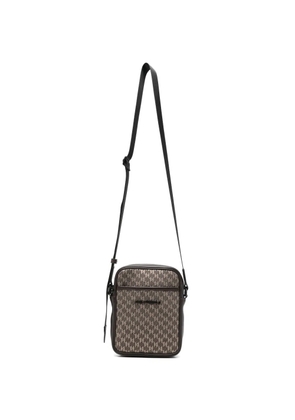 Karl Lagerfeld monogram-pattern messenger bag - Neutrals