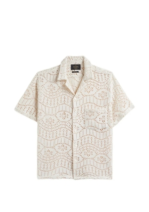 Portuguese Flannel Eye crochet-knit short-sleeve shirt - Neutrals