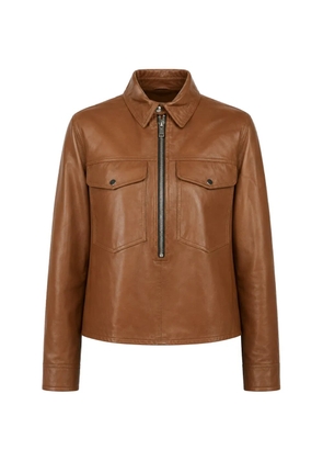 Yigal Azrouel Rowan leather shirt - Brown