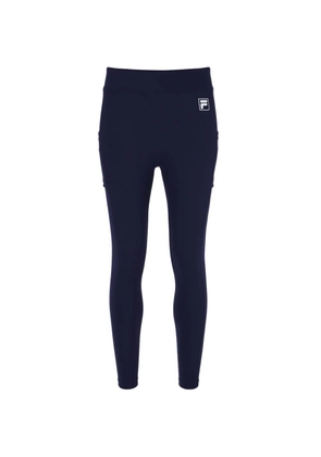 Fila logo-patch leggings - Blue